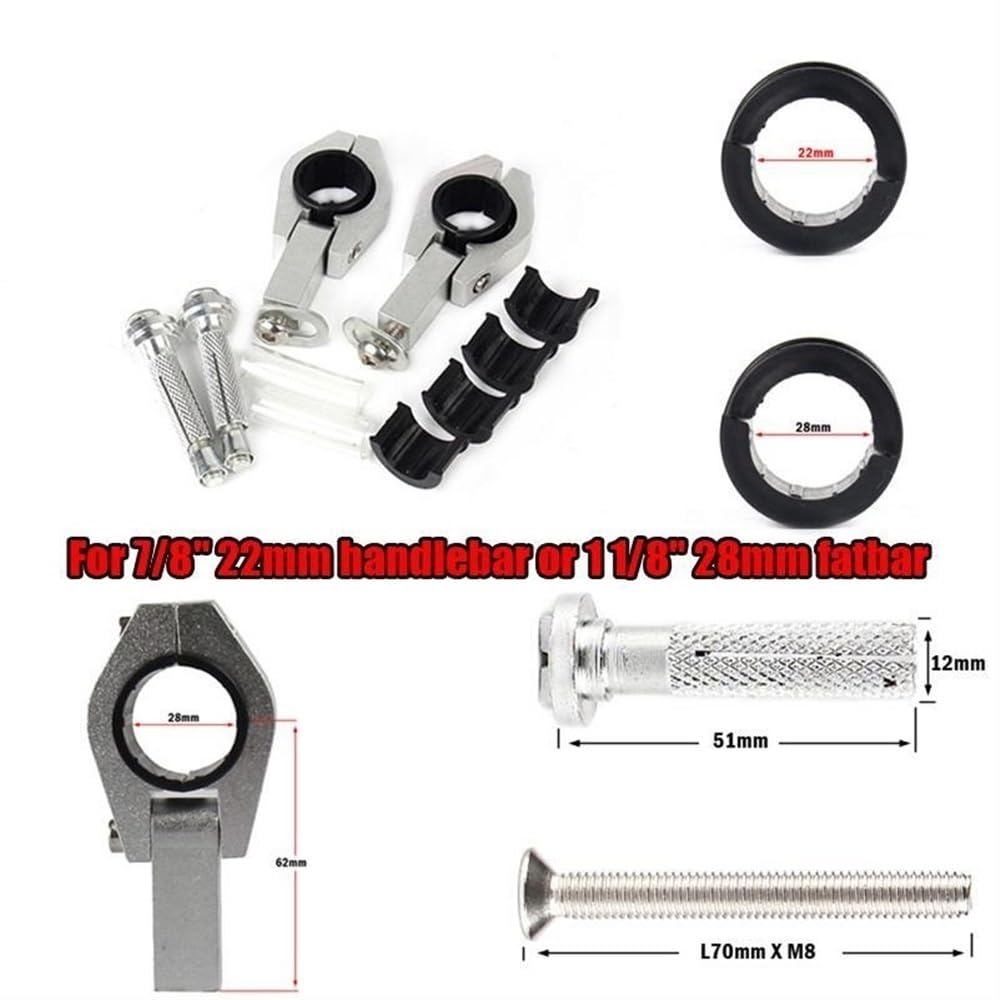 Motorrad Handschützer Universal – Für 22mm & 28mm Lenker – Schwarz, Aus PP-Kunststoff