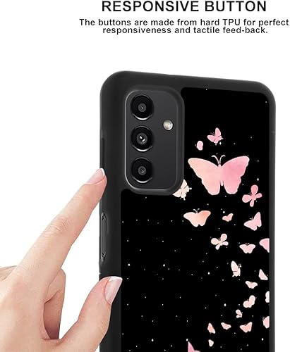 Miniatura 5 de Funda compatible con Samsung Galaxy A13 5G, protector de pantalla integrado, antideslizante, a prueba de golpes, para Samsung Galaxy A13 5G Butterfly