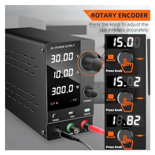 Alimentation CC laboratoire codeur rotation continue source banc 120V - 6