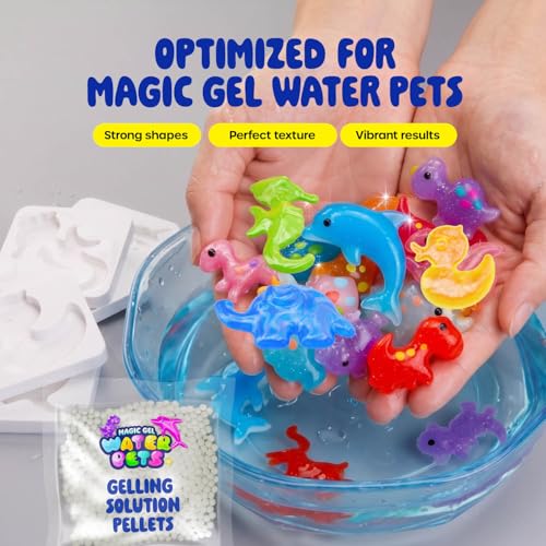 Image of Aqua Fairy Water Pets Solution Refill - 3 Pack Magic Elf Toy Powder Kit - Optimized Solution for DIY Squishy Maker Set - Make Your Own Squishes Toys Craft - Compatible with Most Water Gel Kits
