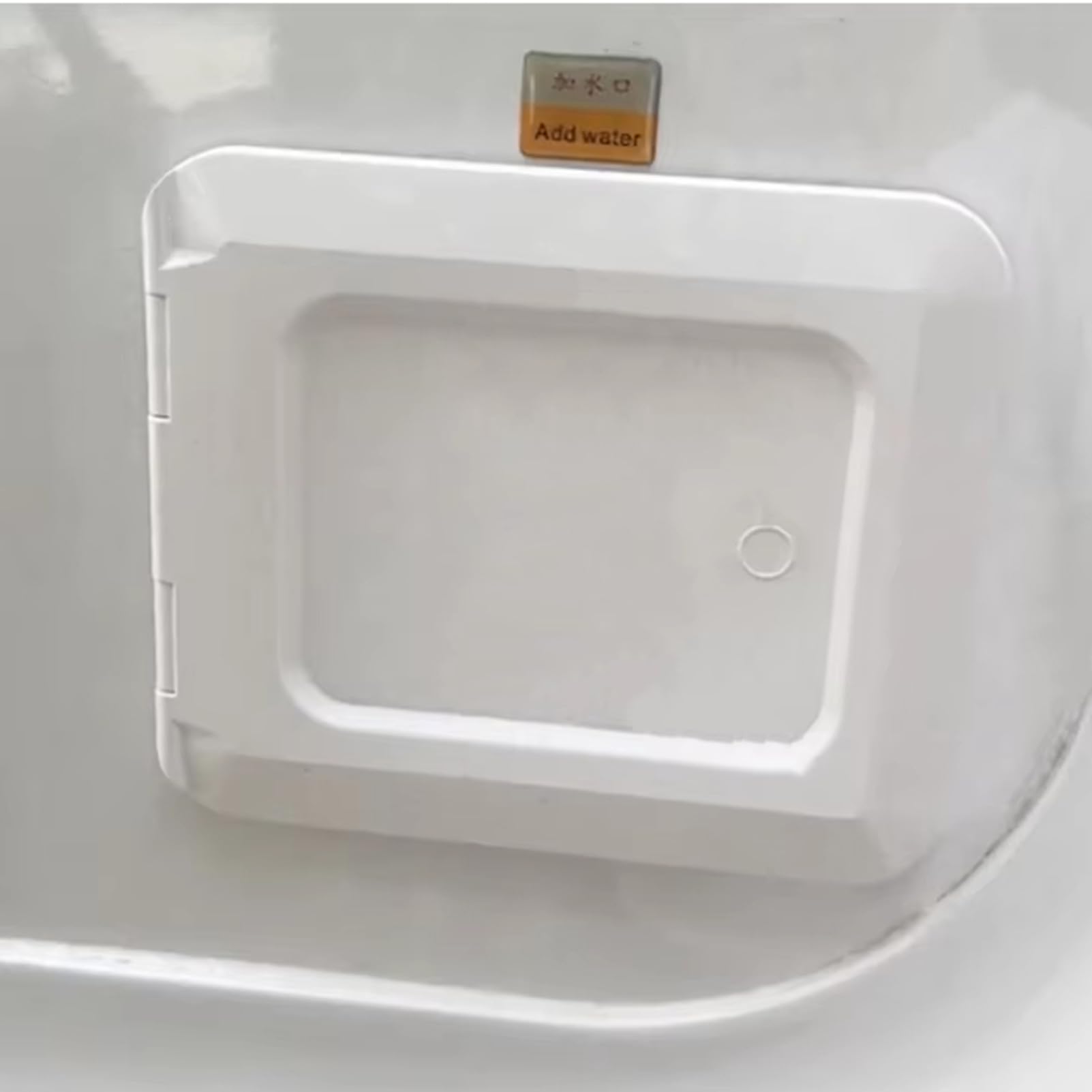 Riempitrice d'acqua quadrata a gravità per camper, ingresso elettrico bloccabile con tappo antipolvere, ricambio per ingresso acqua per camper e marine