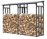 Dieses Kaminholzregal ist zur freistehenden Aufstellung geeignet. Es ist keine Wandmontage vorgesehen.