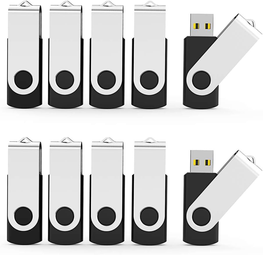 Aiibe 1GB Flash Drive 20 Pack Bulk 1GB USB Flash Drives 2.0 Memory Stick Thumb Drives Black : Electronics