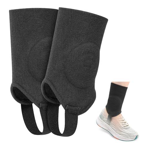 Saituo Home 2 stycken svart ankelband, professionellt ankelbandage ankelfog, bandage fotled för kvinnor och män, hälsenan bandage för ledvärk, sport (M)