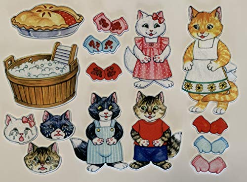 The Three Little Kittens Felt Figures for Flannel Board Stories- Precut Lesson Guide
