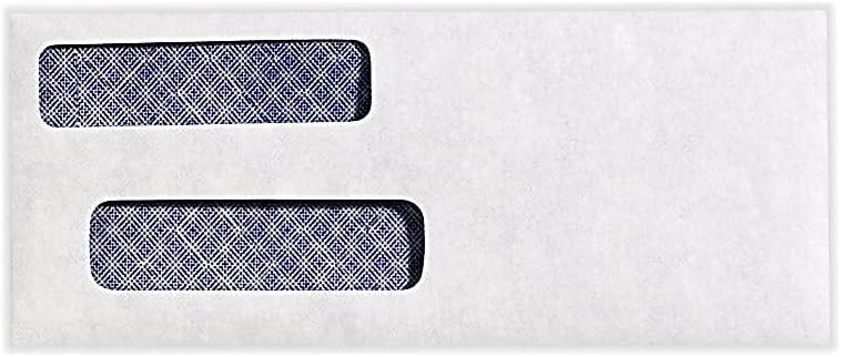Check Double Window Envelopes (3 5/8\\\" x 8 3/4\\\") - 24lb. Bright White (500 Qty.) | Perfect for Tax Season, Quickbooks Invoices and Accounting Mailings | Paper | 57633-50