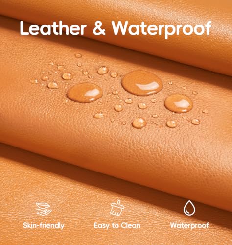 Image of Hobestluk Bean Bag Chair Leather Togo Sofa Memory Foam Adult Living Room
