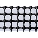 トリカルネット プラスチックネット CLV-N-481 黒 大きさ：幅1000mm×長さ3m 切り売り