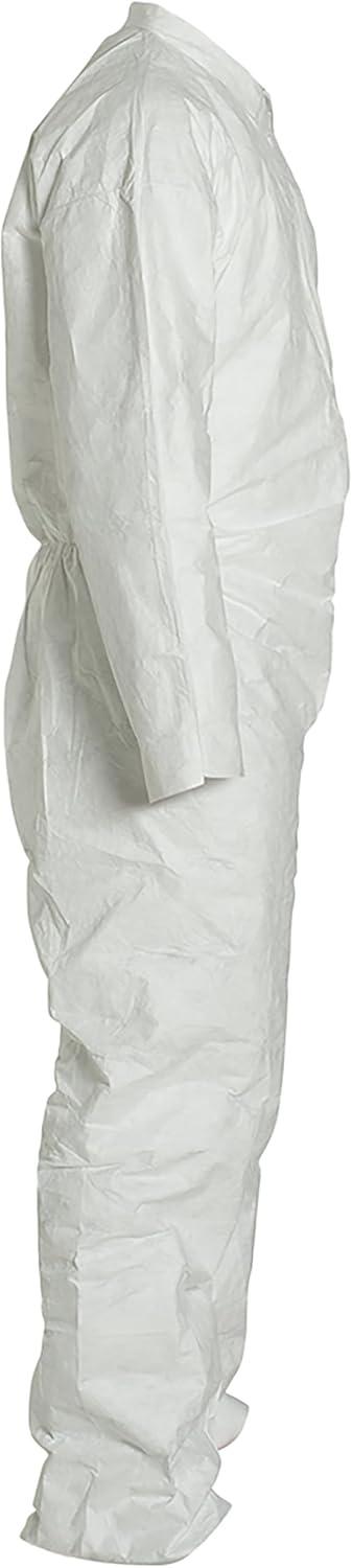 Suntech Microporous Protective Coveralls, 6 Pack or 25 Case, Open Wrists and Ankles, Disposable Hazmat, White - Image 3