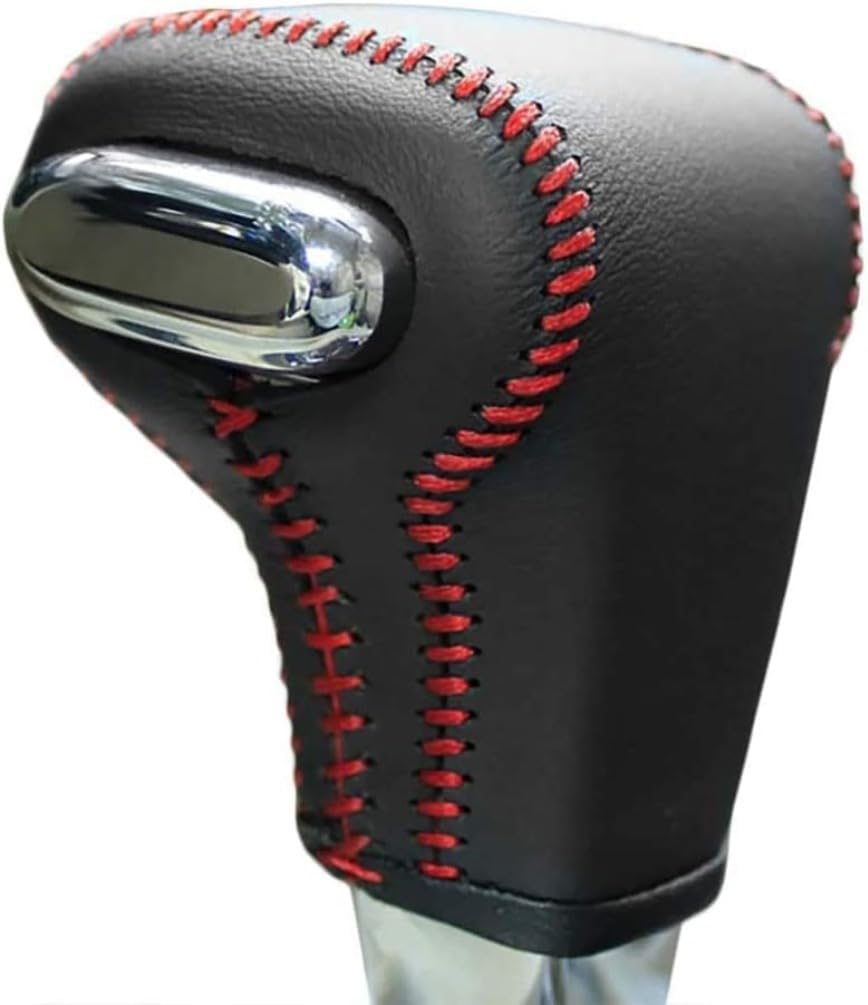 Compatible with Volkswagen Golf 2010 2011/Eos 2007-2011 / Tiguan 2009 2010 / Rabbit 2006-2009 / Jetta 2005-2010 Automatic Leather Cover for Gear Shift Knob Levels Accessories Car Interior Black