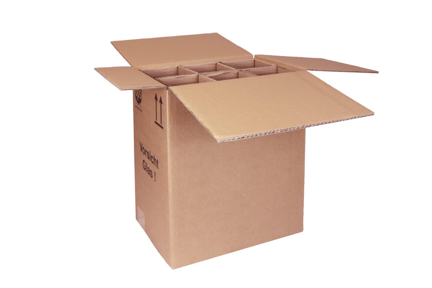 smiley pack Flaschenversandkarton für 6 Flaschen inkl. Einlage (20)