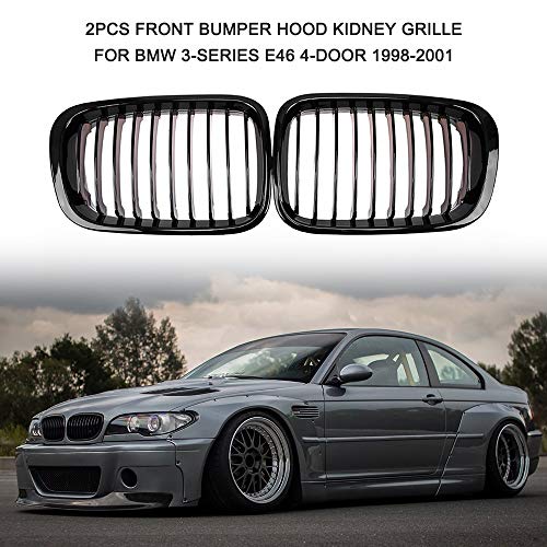 Grille de calandre racing E46 4 portes finition premium pour capot
