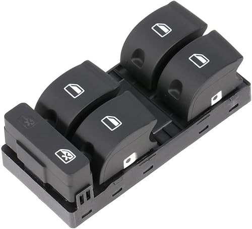 Miniatura 8 de SCITOO Interruptor de elevalunas eléctrico delantero izquierdo lado del conductor 2002-08 para Audi A4 (excluidos modelos convertibles) lado del
