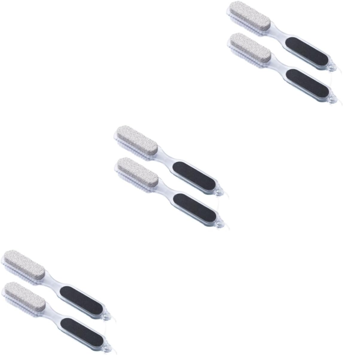 FRCOLOR 6pcs Foot File Callus Remover Tool Double Sided Pedicure Rasp Pumice Stone Exfoliation Smoother Kit for Feet Nail Brush Easy