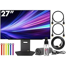 LG Ultragear 27GX790A-B 27" QHD 25601440 Gaming Monitor | 480Hz OLED Display, 0.03ms Response, HDR, NVIDIA G-SYNC Compatible, FreeSync Premium, HDMI & DisplayPort + HDMI Cable + Cable Ties + More