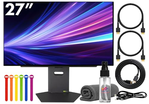 Image of LG Ultragear 27GX790A-B 27 inch QHD (2560x1440) Gaming Monitor | 480Hz OLED Display, 0.03ms Response, HDR, NVIDIA G-SYNC Compatible, FreeSync Premium, HDMI & DisplayPort + HDMI Cable + Cable Ties + More