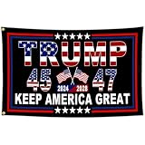 NASIAN Patriotic President 2025 Flags 3x5 Ft Outdoor 45th 47th Keep America Great Flags for Outside Yard Bedroom Garden House Decorations Banner