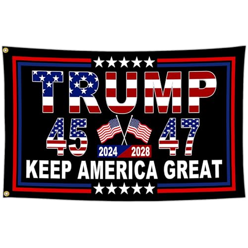 NASIAN Patriotic President 2025 Flags 3x5 Ft Outdoor 45th 47th Keep America Great Flags for Outside Yard Bedroom Garden House Decorations Banner