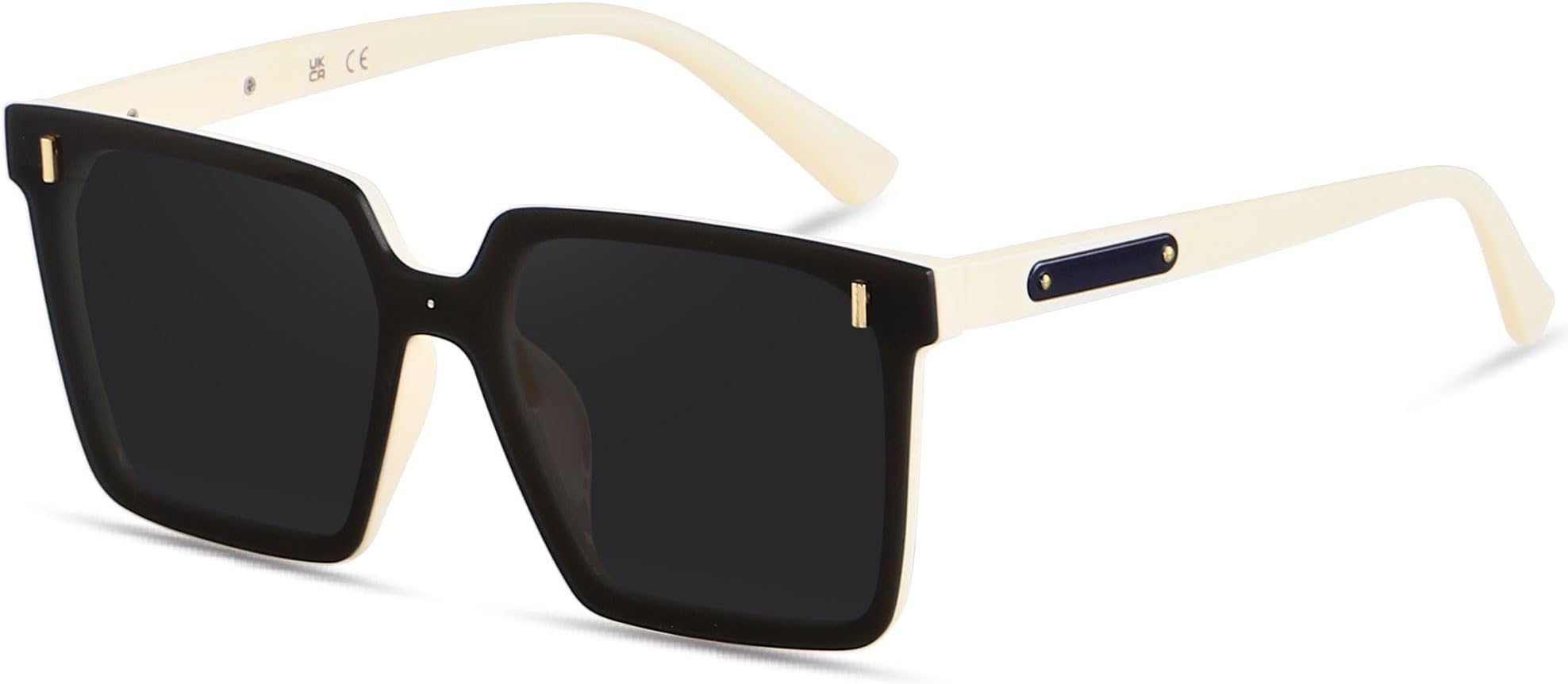 Modern Oversized Square Sunglasses Women Men Retro Womens Rimless Big Sun Glasses UV Protection