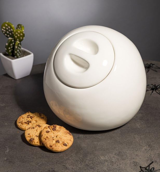 Half Moon Bay Nightmare Before Christmas Cookie Jar | Biscuit Jar Shaped As Jack Skellington | Jack Skellington Gifts & Disney Gifts | Nightmare Before Christmas Decorations & Biscuit Barrel