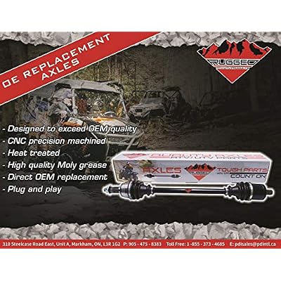 Rugged Rear Right Performance Axle (2013-14) CFMOTO ZFORCE 600, Stainless-Steel Clamps Coated for High Protection & Machined Heat Treated Long Life Span, Easy Install OEM: 4060-280200