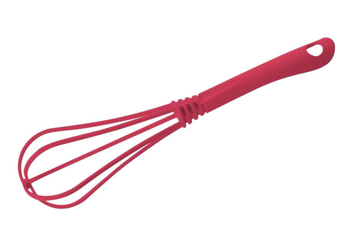 FACKELMANN Coral – Batidor de 29,5 cm Tropical, – Varillas con función recubierta de Notebook de plástico para ollas y sartenes (Color: Coral), cantidad: 1 Pieza, Aprox. 29,5 cm