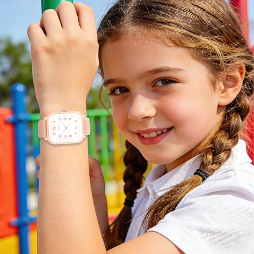 Image of Edillas Kids Teens Watch Analog Girls Boys, Waterproof Stylish Watch for Children,Students with Soft Silicone Strap for Kids Teens 4-16 Years Old