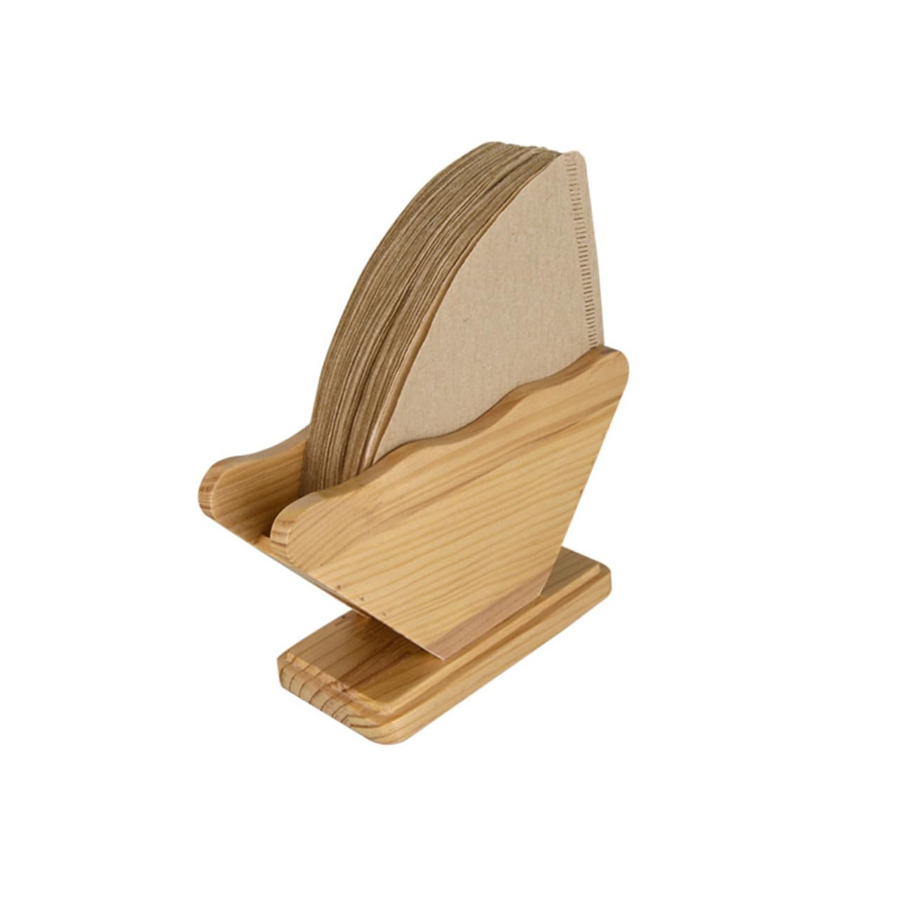 Alipis 2 Pz portafiltro per contenitore di stoccaggio del filtro di salviette di carta porta carta da filtro di di bambù Di legno