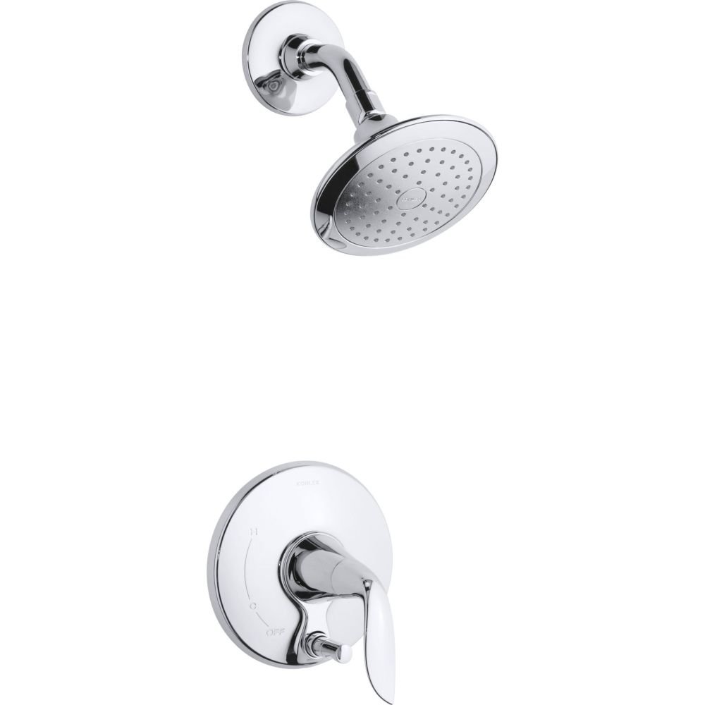 Mitigeur Kohler K-T5319-4-CP Chrome poli anti-calcaire durable