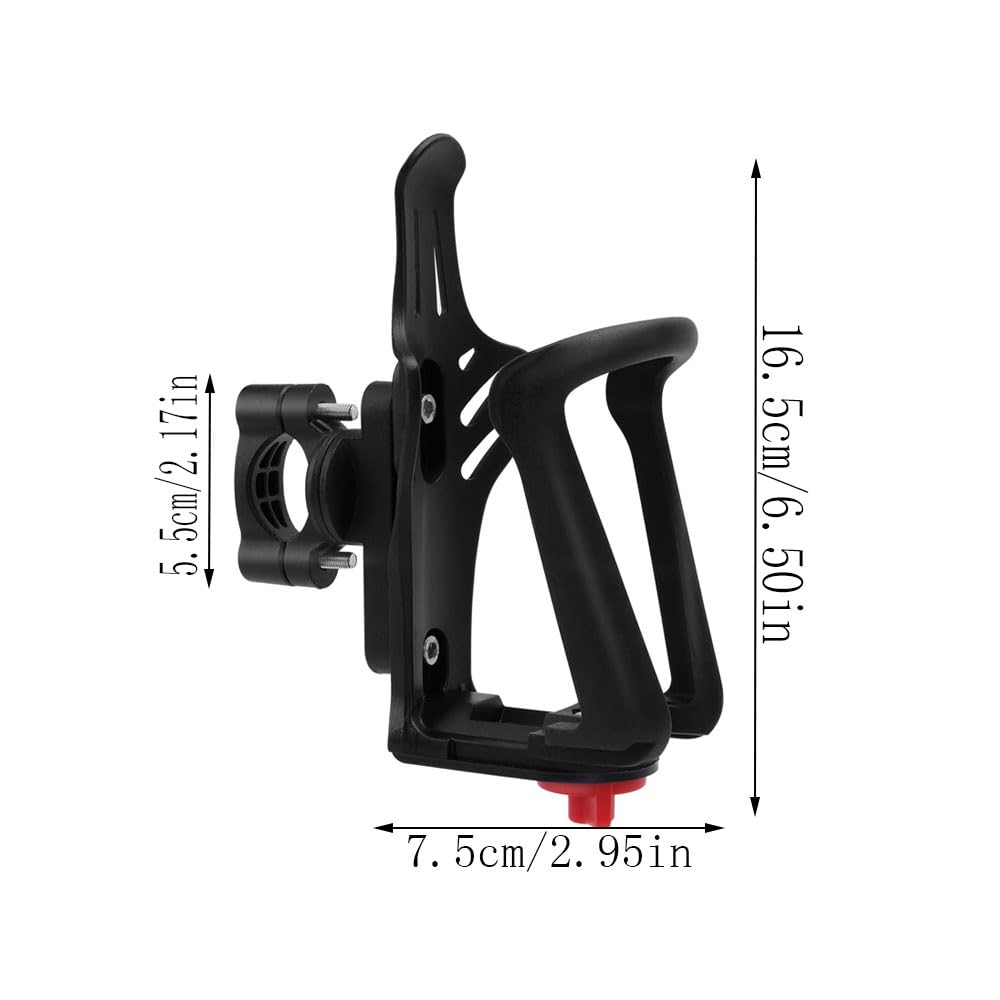 Portabottiglie per bicicletta, rotazione a 360 gradi, senza viti, portabottiglie per bicicletta, per moto, scooter, ebike, passeggino