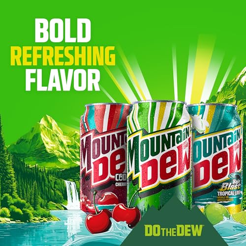 Image of Mountain Dew Code Red Cherry, 12 Fl Oz Cans, 12 Pack