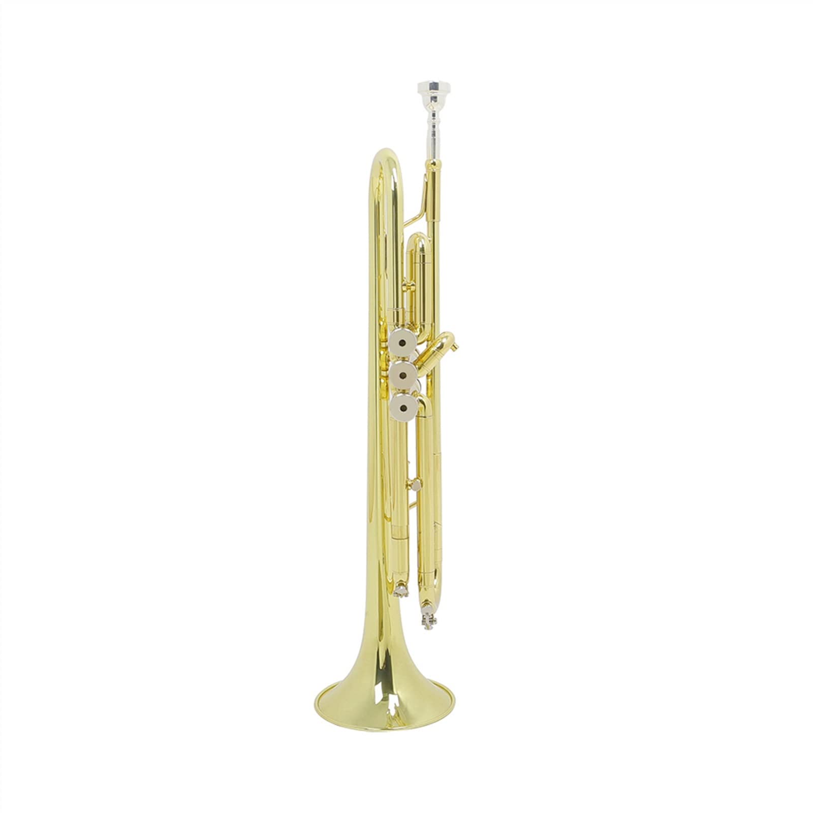 Trąbka Bb B Płaski Mosiężny Złoty Trwały Instrument Muzyczny Z Rękawiczkami Ustnikowymi Piankowy Futerał Instrument Trąbkowy Student Trąbka