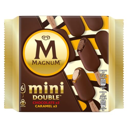 Magnum Mini Double Chocolate and Caramel Ice Cream Stick 6 x 60 ml