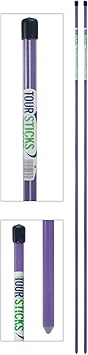 Tour Sticks - White - The #1 Training Aid Used by Tour Pros (Purple)