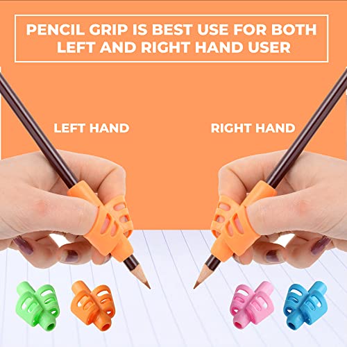 Justblanks 20 Pcs Pencil Grips For Kids Handwriting - Pencil Holders For Kids, Pencil Grippers Writing Tool, Writing Posture Correction Tools For Toddlers, Preschoolers Special Needs For Classroom #TOP4