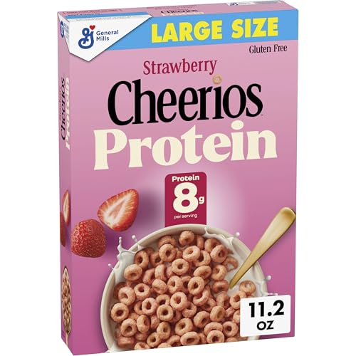 Cheerios Protein Cereal, Strawberry, 8g...