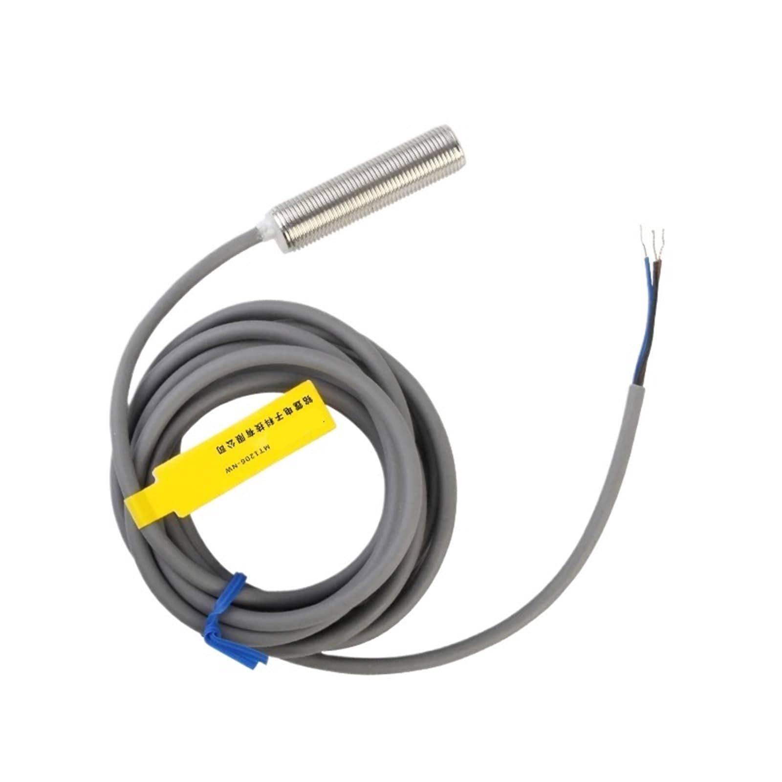 LYEUXHJPX 1pc M12 Embedded Metal Proximity Switch MT1206-NW Waterproof Inductive Switch Limit Sensor Three Wire NPN(MT1206-NW PNP NO)