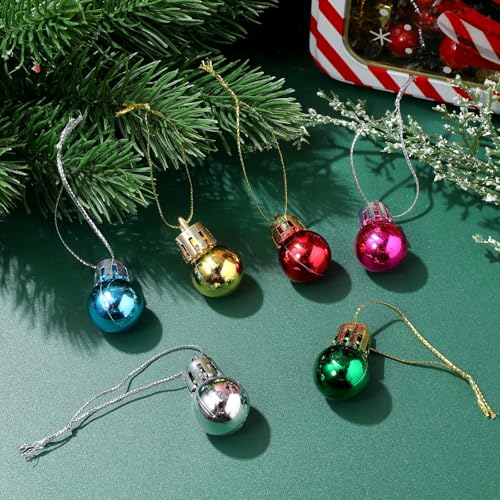 Boules de Noël miniatures légères de 2 cm pour éviter les branches pendantes - 6