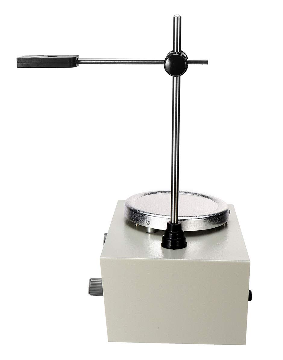 CGOLDENWALL Agitador magnético de laboratorio Placa de calentamiento de agitación magnética: 1000 ml Calefacción/potencia Doble control mezclador magnético con ajuste de temperatura/velocidad