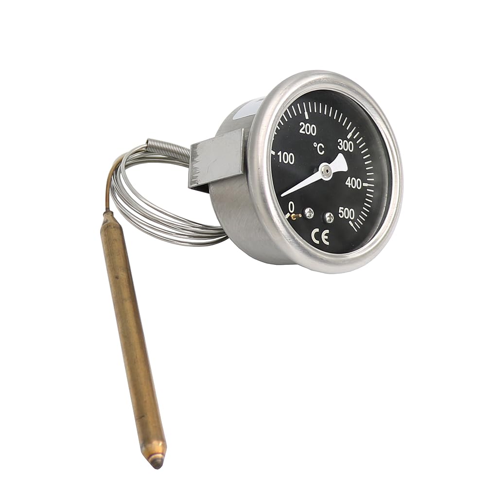 Pizzaofen Elektroofen Brotofen Thermometer Zeiger Temperaturanzeige 500 Grad 304 Edelstahl Temperaturanzeige