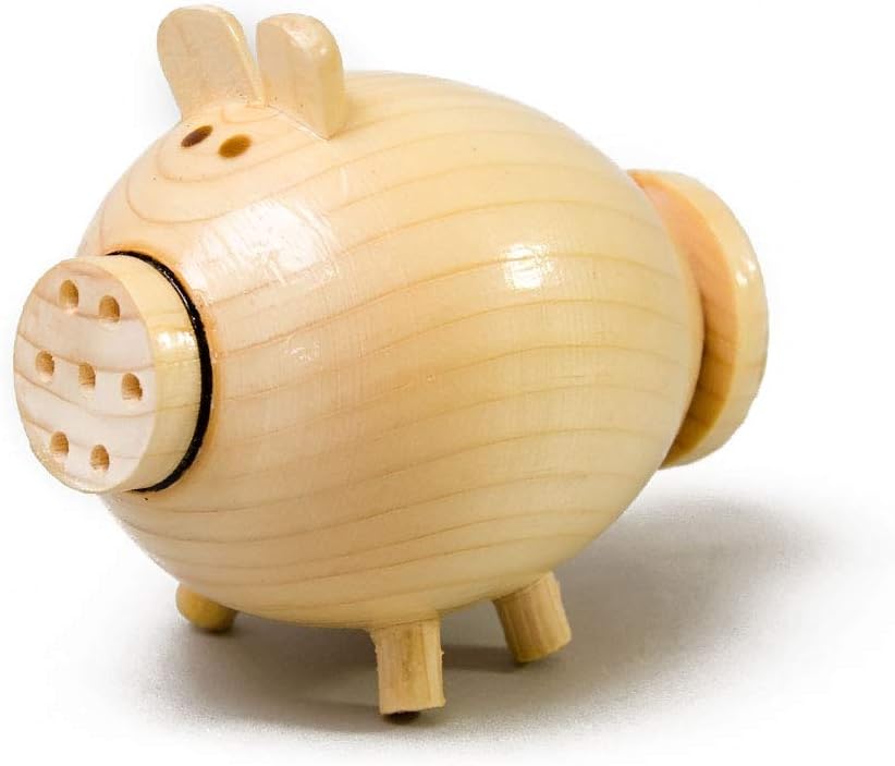 Wooden Saltcellar Salt Shaker (Pig) for Painting and Decoupage 90 mm 3.6"