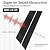 Sunny Heart Solid Wood Slat Panels for Wall 2-Piece 93.5" x 12.6" Acoustic Panels for Interior Wall Decor Noise Cancelling Soundproof 3D Fluted Sound Absorbing Panel Black