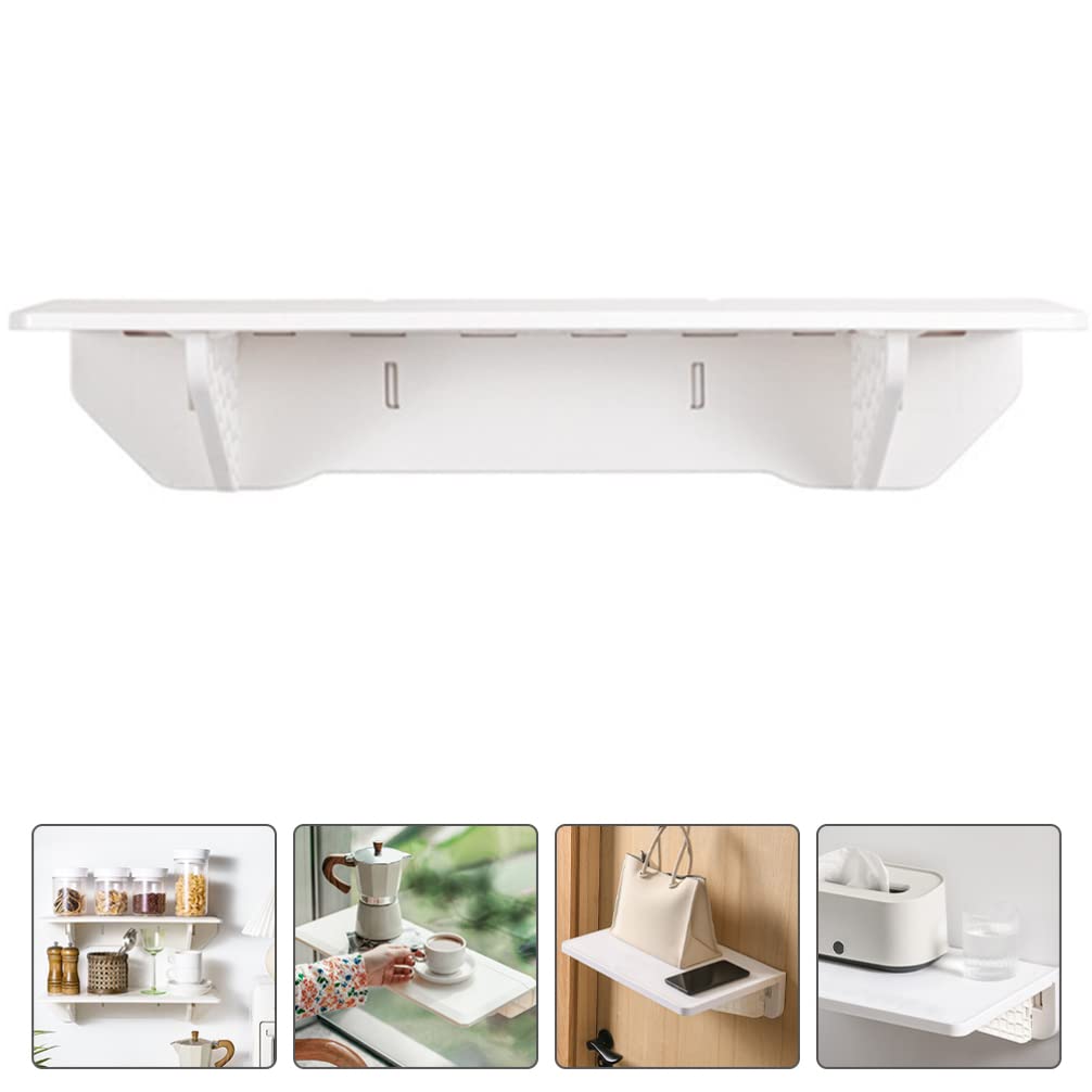 Cabilock Scaffale Da Parete Pieghevole Mensola Galleggiante Adesiva Supporto Sospeso Per Telefono Portaoggetti Per Bagno e Cucina Organizer Compatto