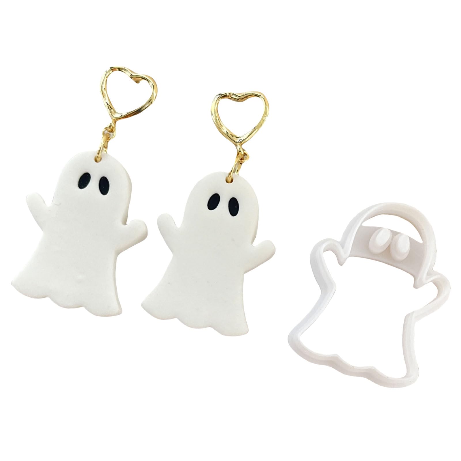 Tsophreniq Halloween Themed Clay Cutter for Earrings Jewelry Making, Earring Molds Cutter Set Molds