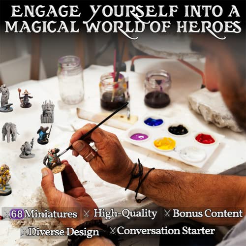 Wildspire Fantasy Miniatures W/Huge Dragon For Dnd Miniatures Monsters Dnd Accessories 28Mm Bulk Dungeons & Dragons Miniatures D&D Miniatures Dnd Minis Dnd Figures Starter Set Pathfinder Miniatures #TOP6