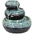 Sunnydaze Modern Textured Bowls 7-Inch Ceramic Indoor Tabletop Fountain - 3 Tiers - Electric Submersible Pump