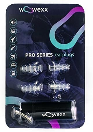 Noise Cancelling Ear Plugs (3 Pairs) + Two Carry Cases– Super Comfortable High Fidelity Ear Plugs for Sleeping & Hearing Protection –Silicone, Reusable Noise Reduction Ear Buds
