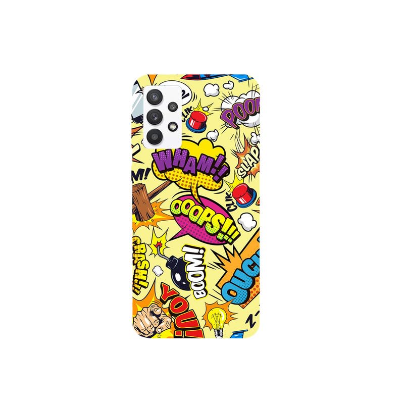 Krafters - Ooops 3D Printed Hard case/Mobile Cover for Samsung Galaxy A32 4G Multicolor