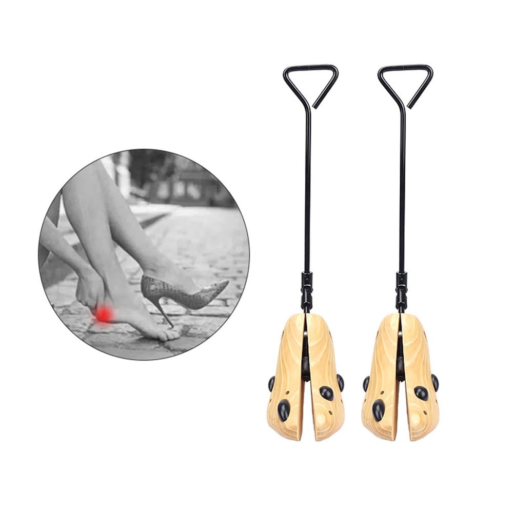 Tacchi Alti Anti Piega Stivali espansore, barella di Stivali in Legno, Pino Professionale Scarpe Regolabili Supporto Unisex