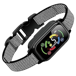 Collar Antiladridos Automático para Perros,Detección Inteligente de Ladridos con 3 Modos de Vibración,Sonido y Fuerte Vibración,Sensibilidad Ajustables,Resistente al Agua y Recargable